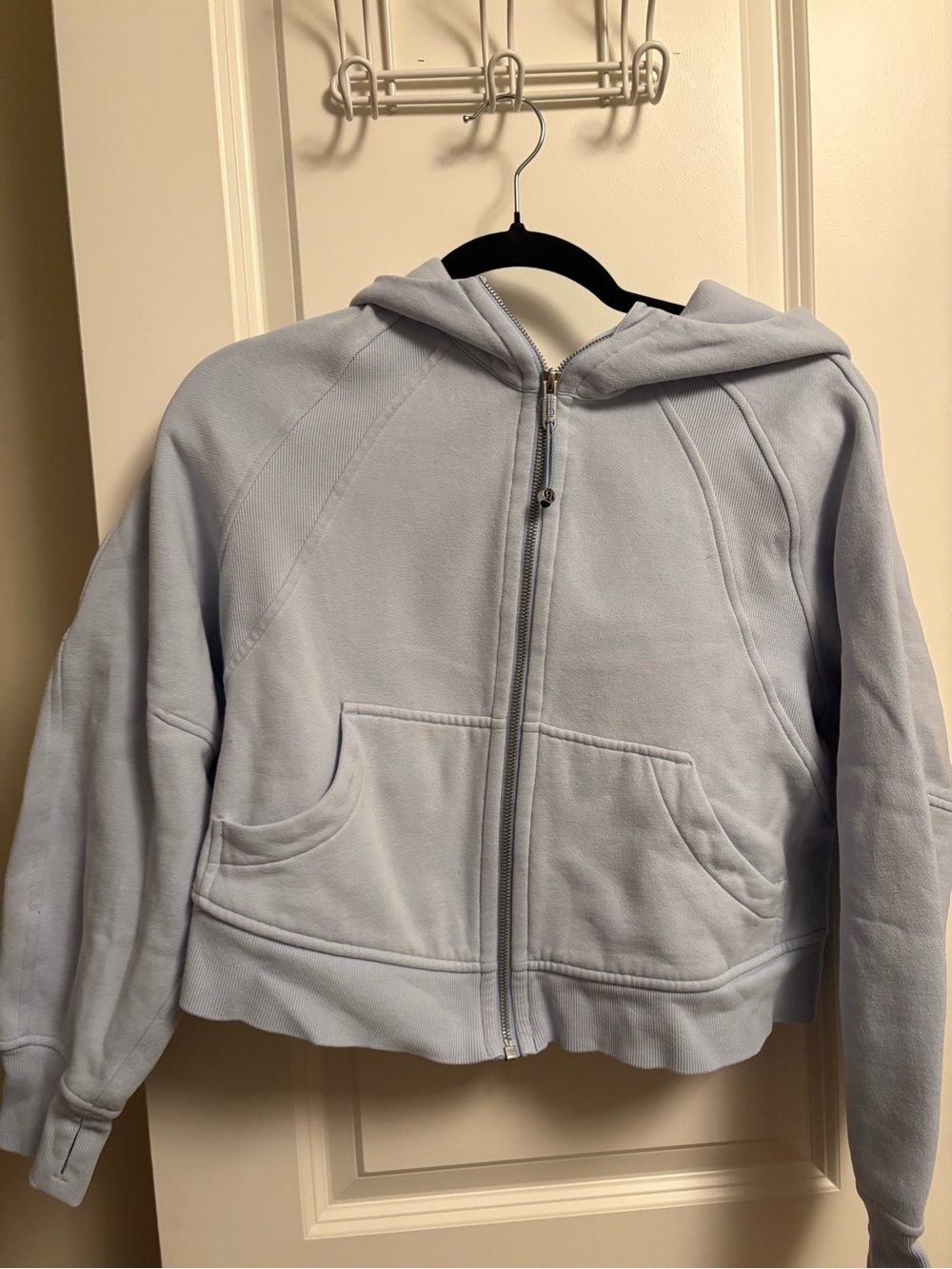 lululemon athletica Light Blue Full-Zip Scuba Hoodie